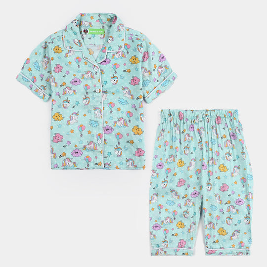 Infant Girls Viscose Nightwear-Multi