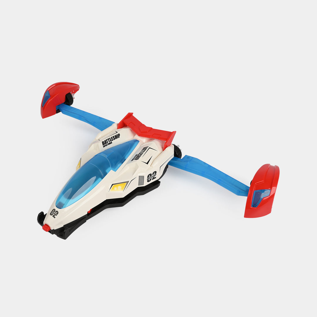 Electric Transformable Car With Light