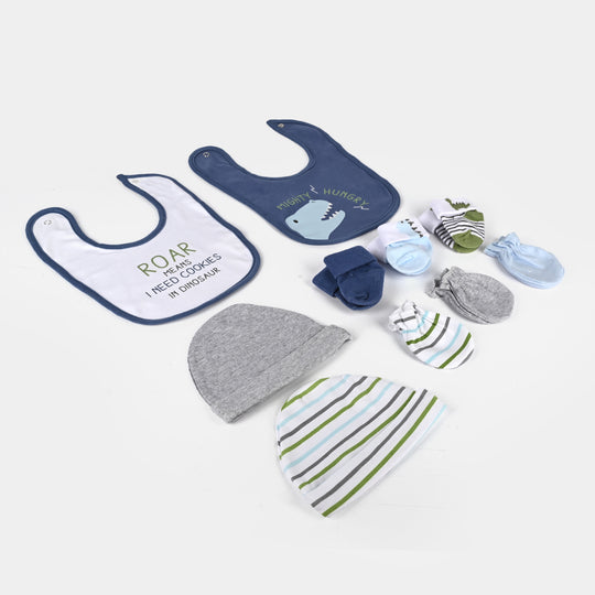 10-Piece Baby Gift Set – Bibs, Socks, Caps & Mittens