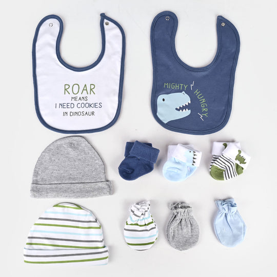 10-Piece Baby Gift Set – Bibs, Socks, Caps & Mittens