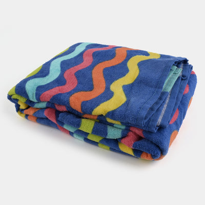 Printed Bath Towel | Multi Stripes