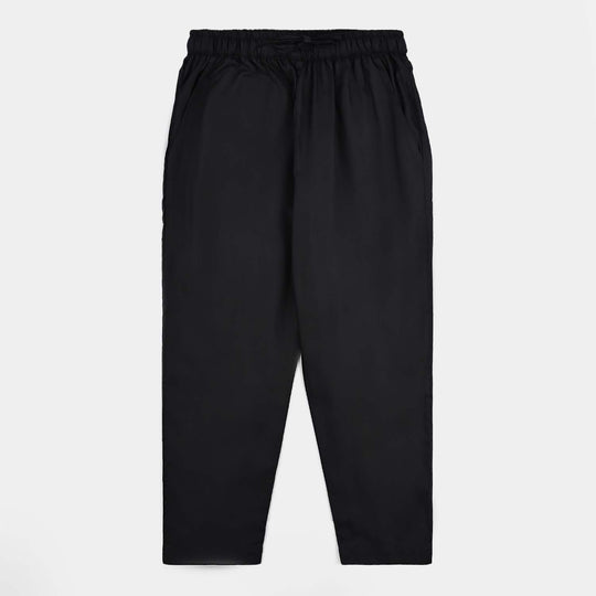 Boys Poly Viscose PKT Pajama-BLACK