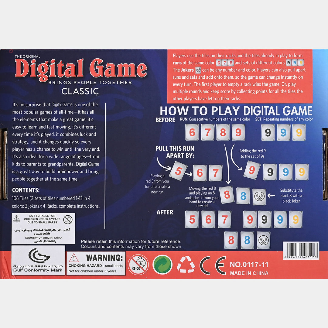 Classic Board Game 2-4 Players Family Travel Edition