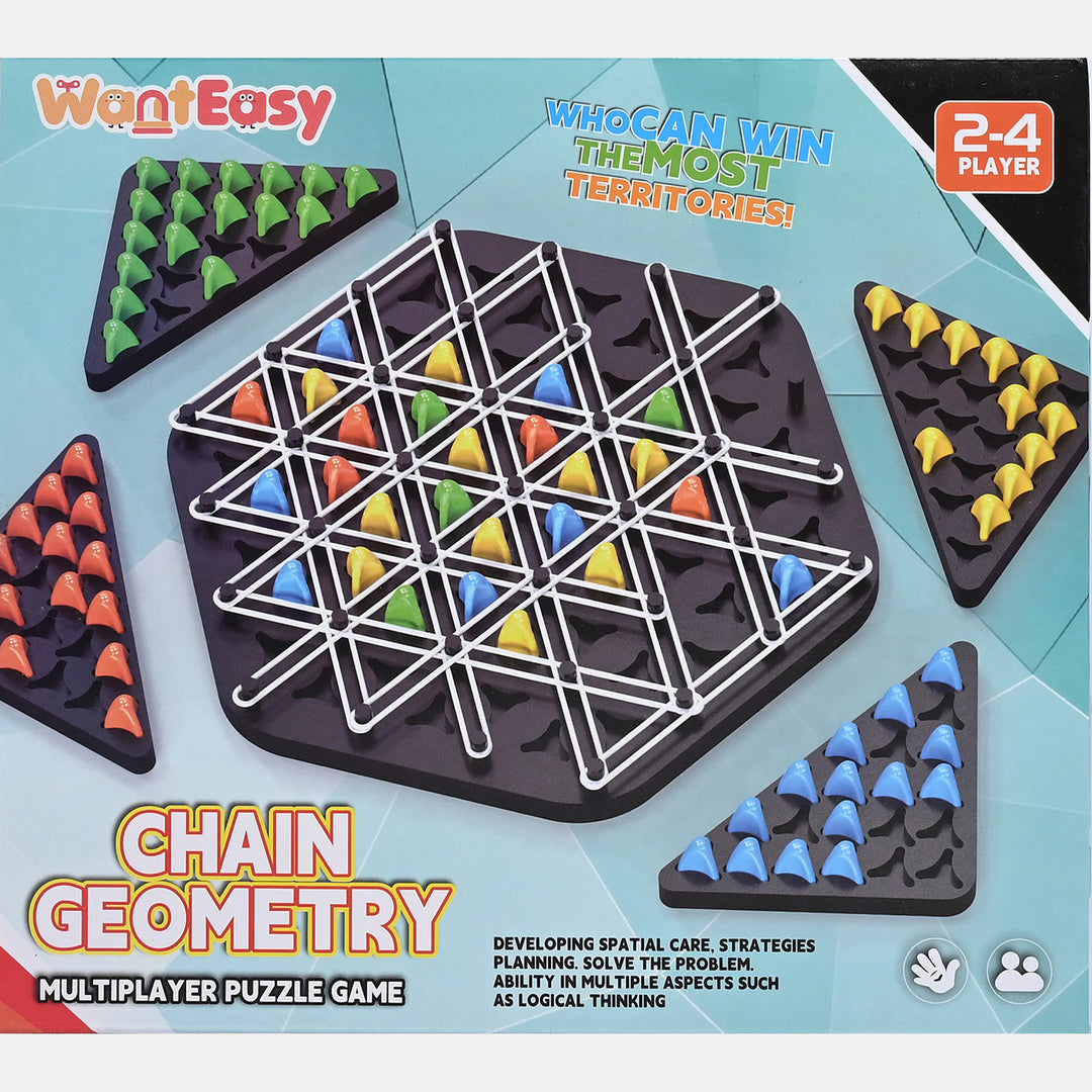 Chain Geometry Multiplayer Puzzle Game