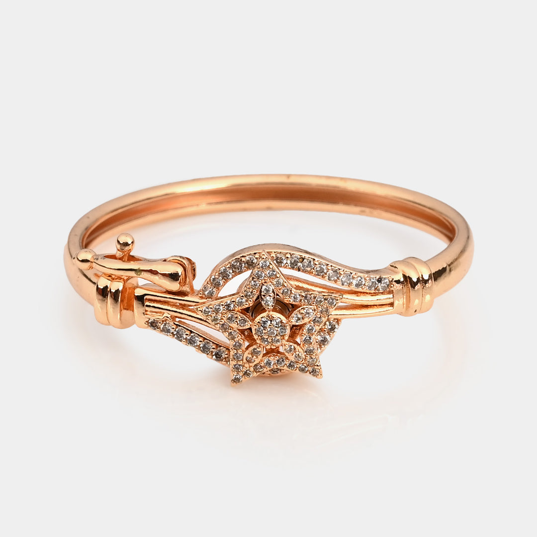 Elegant Girls Bangle with Fun Spinner & Easy Clip Lock
