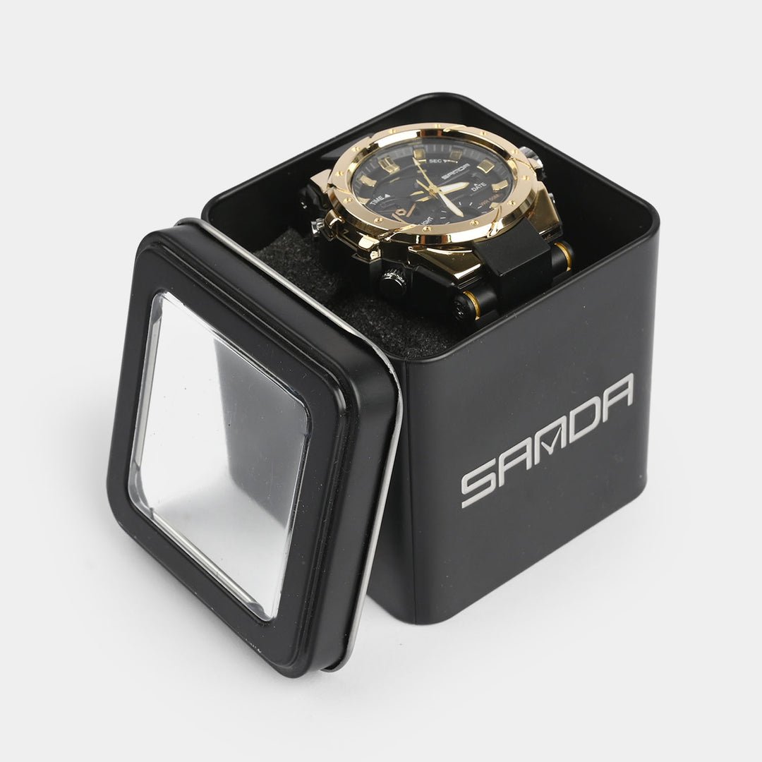 Multi-Function Dual-Display Chrono Premium Wrist Watch