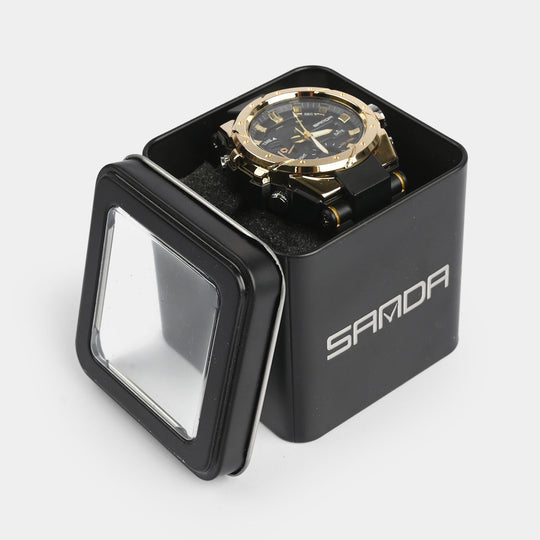 Multi-Function Dual-Display Chrono Premium Wrist Watch