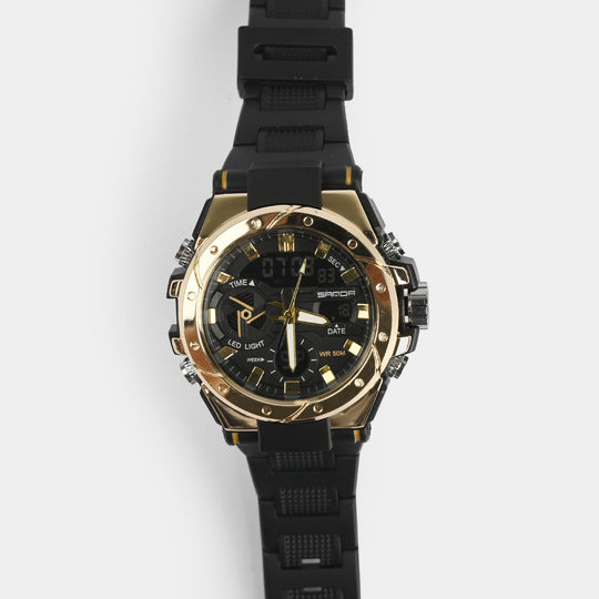 Multi-Function Dual-Display Chrono Premium Wrist Watch