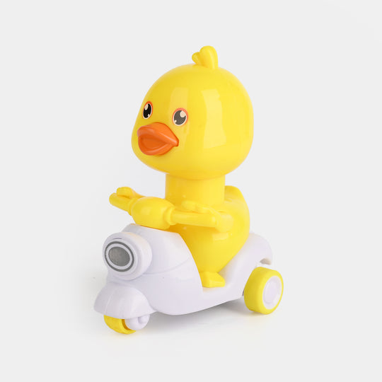 Wind Up Motorcycle Duck Play Toy For Kids