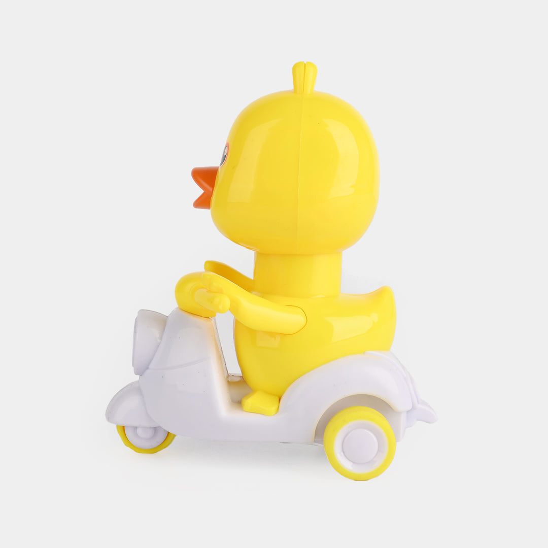 Wind Up Motorcycle Duck Play Toy For Kids