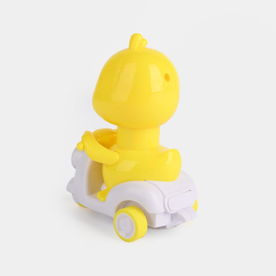 Wind Up Motorcycle Duck Play Toy For Kids