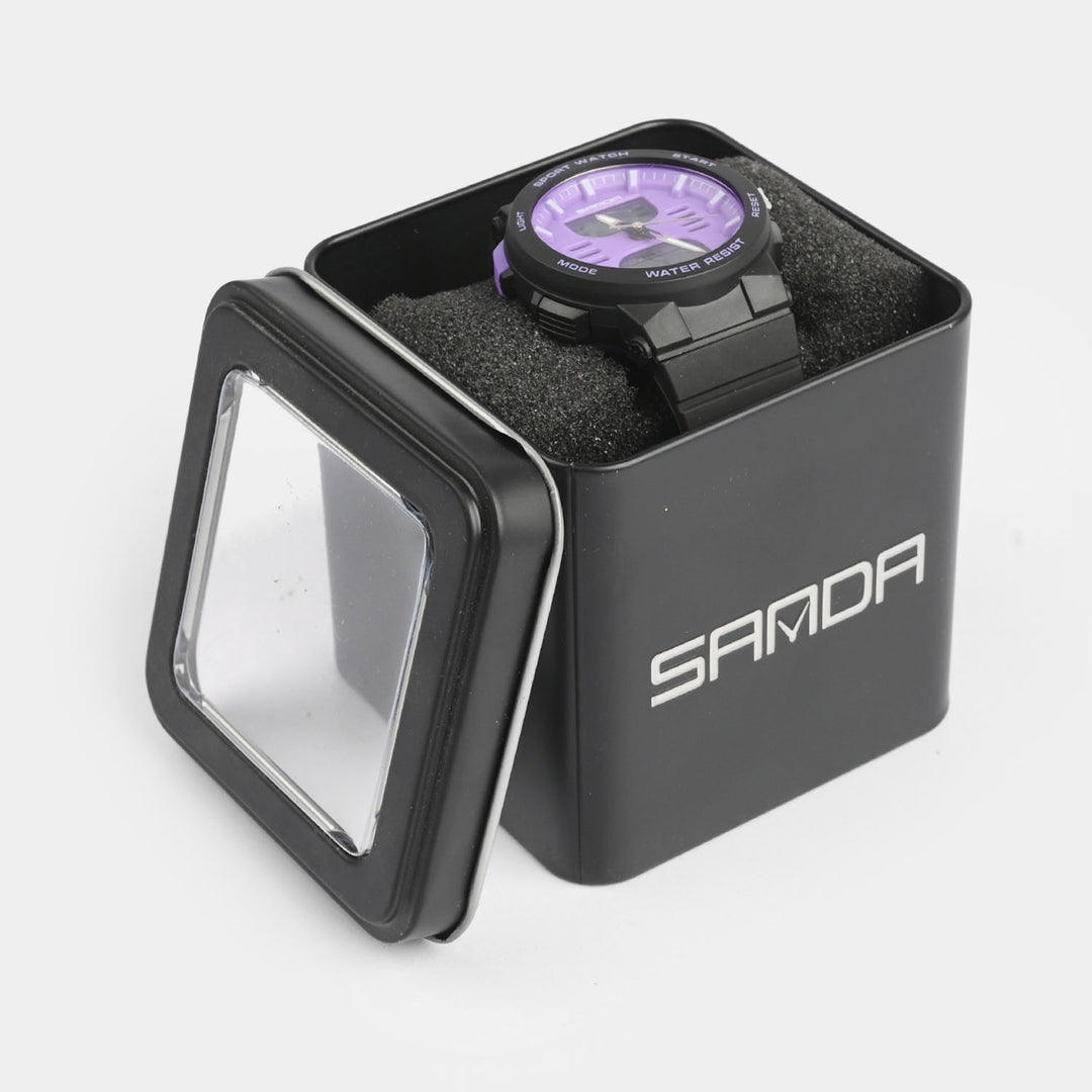 Multi-Function Lavender Sports Premium Wrist Watch