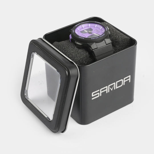 Multi-Function Lavender Sports Premium Wrist Watch