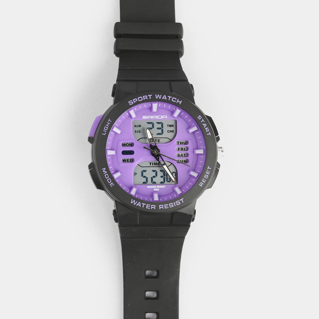 Multi-Function Lavender Sports Premium Wrist Watch