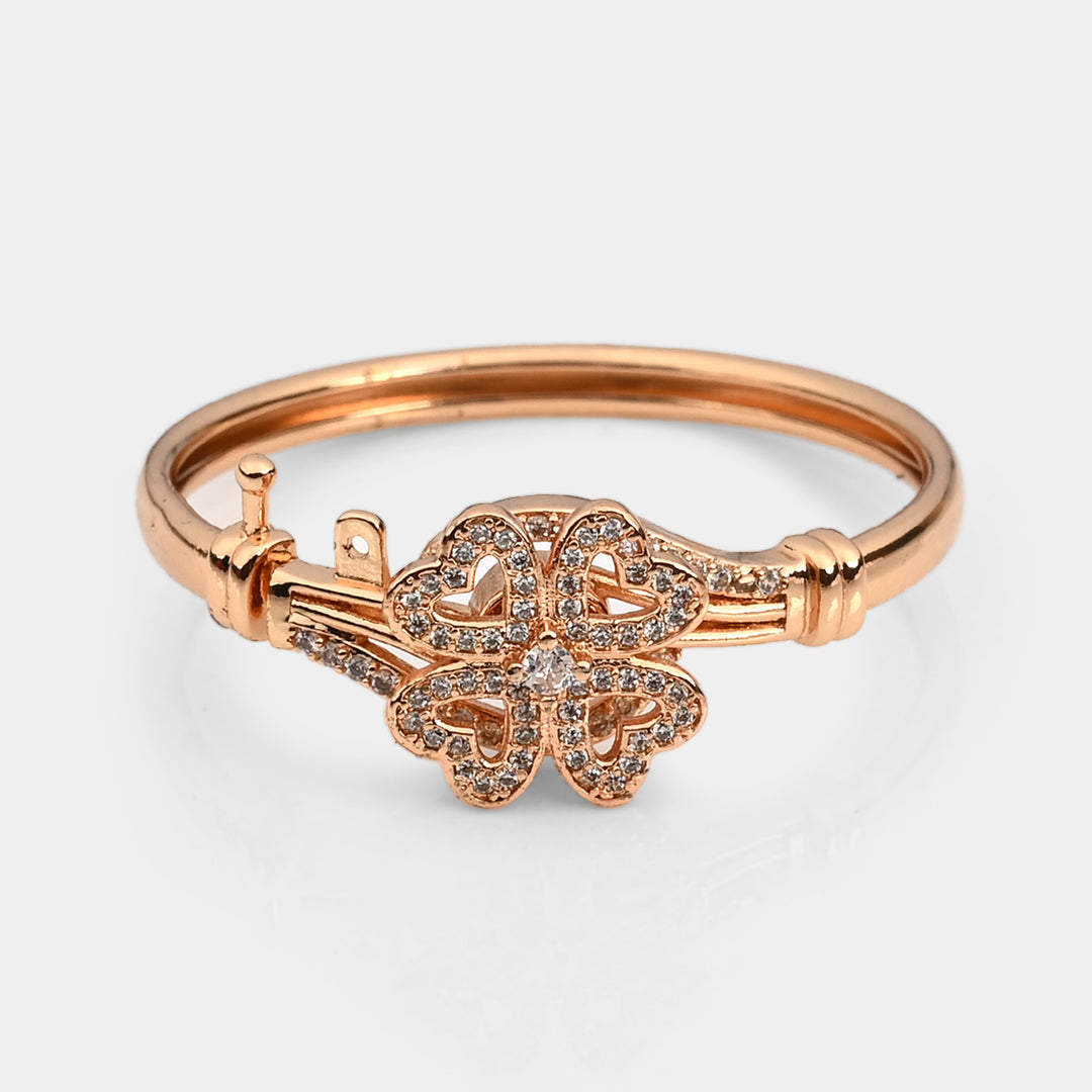 Elegant Girls Bangle with Fun Spinner & Easy Clip Lock