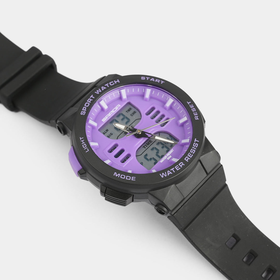 Multi-Function Lavender Sports Premium Wrist Watch