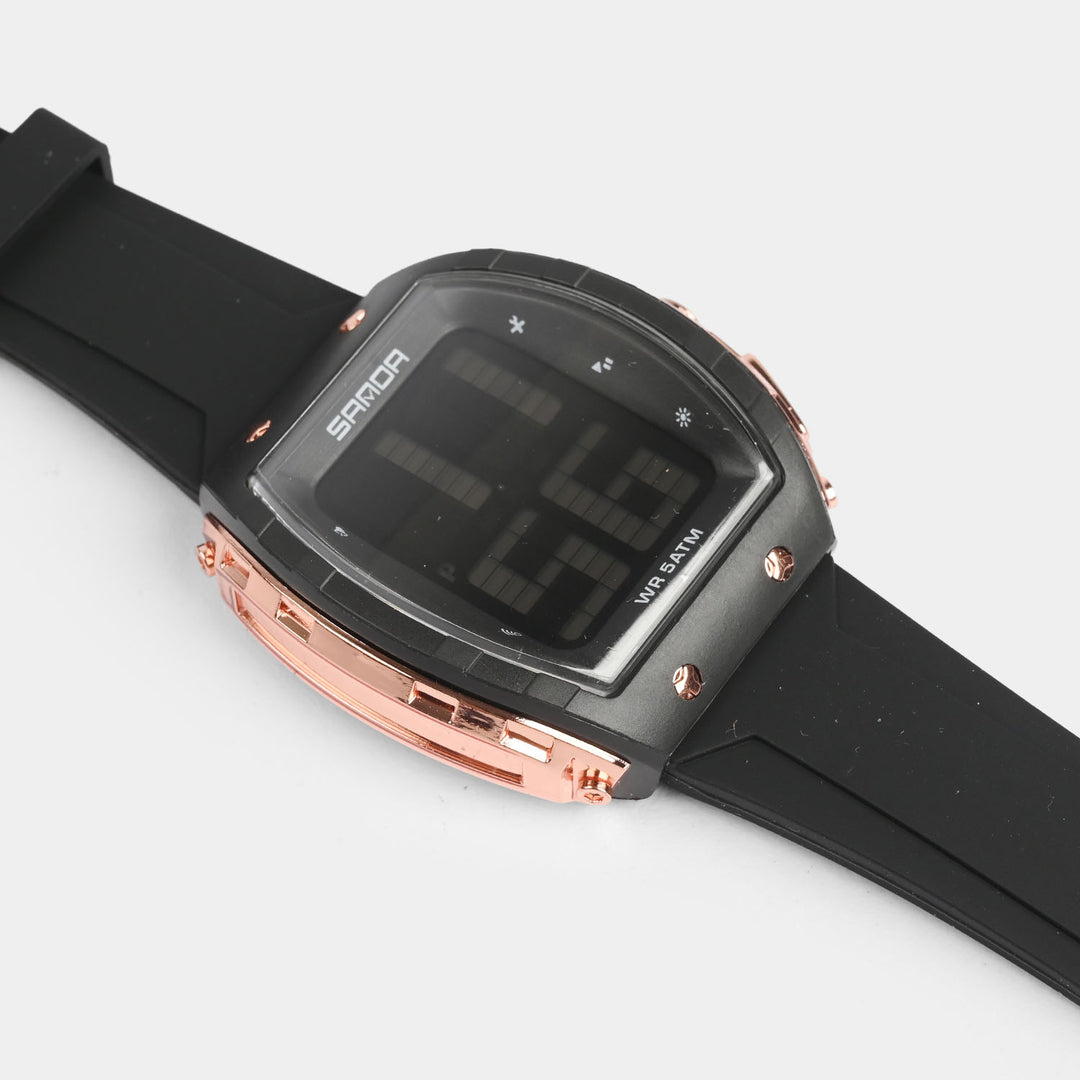 Sports Curved Digital Wrist Watch