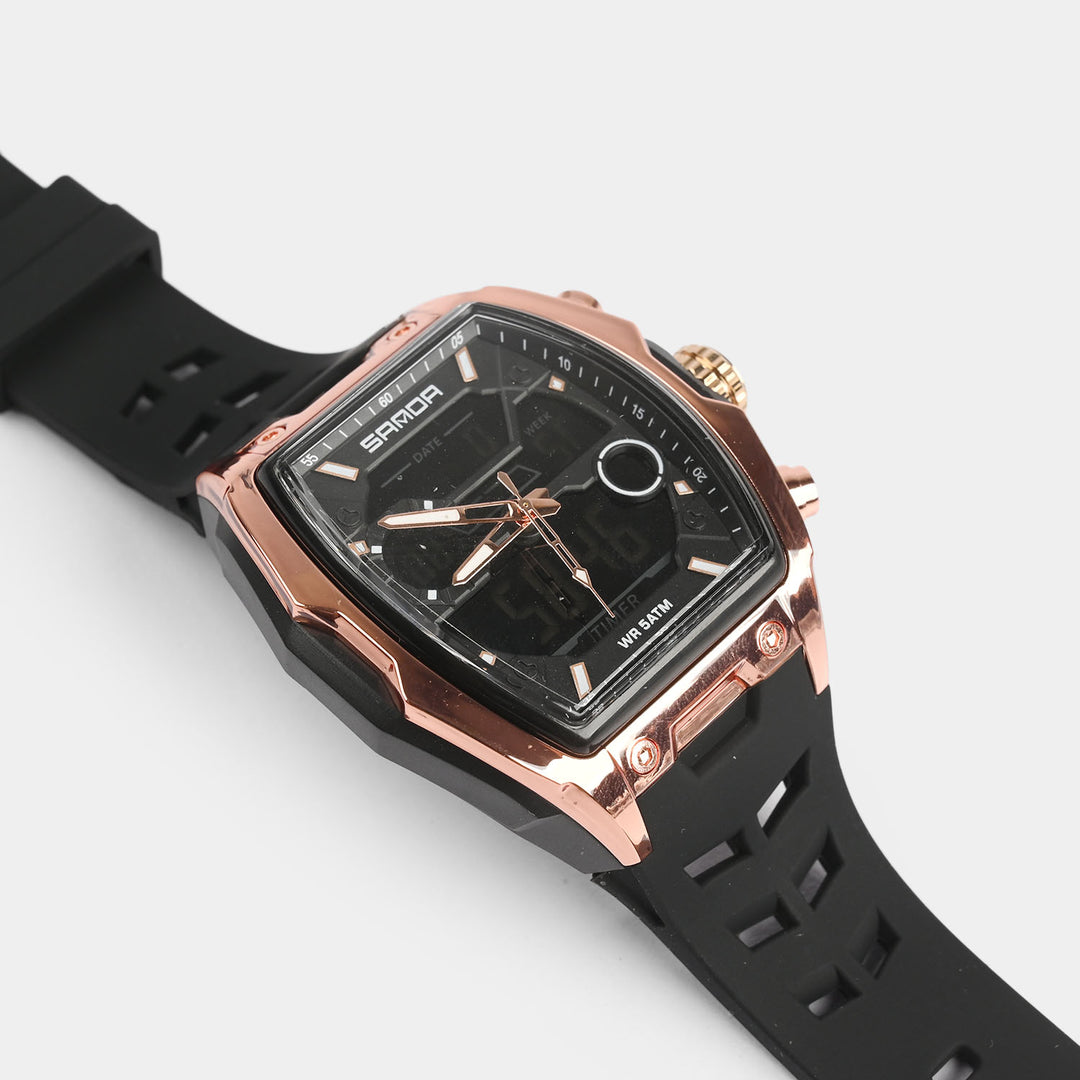 Multi-Function Dual-Display Premium Wrist Watch