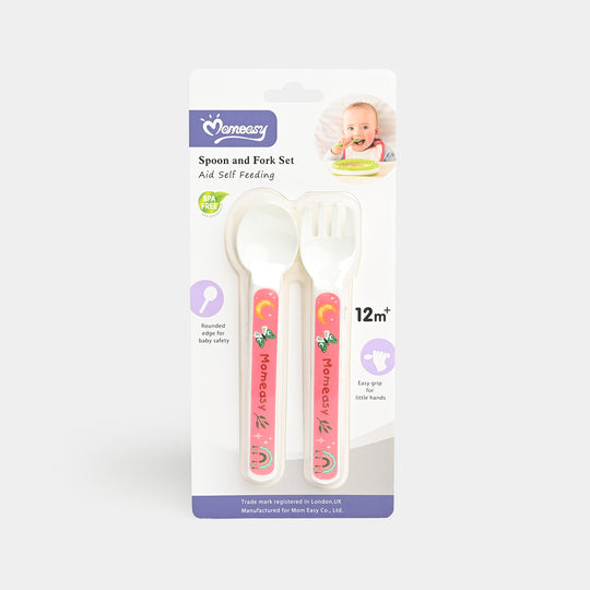 MOMEASY BABY SPOON AND FORK SET | 12m+