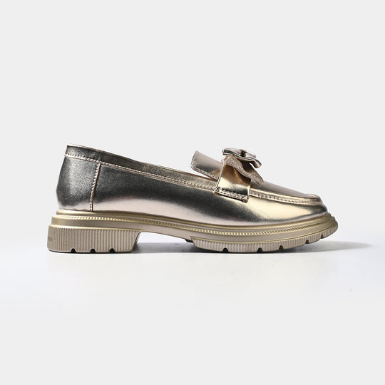 Girls Loafer ZP-104-Golden