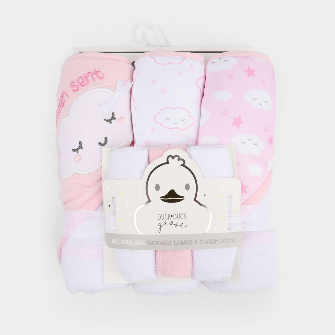 Bath Towels & Face Towels Pack of 6