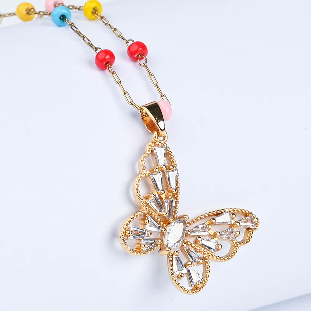 Elegant Multi Beaded Necklace for Girls