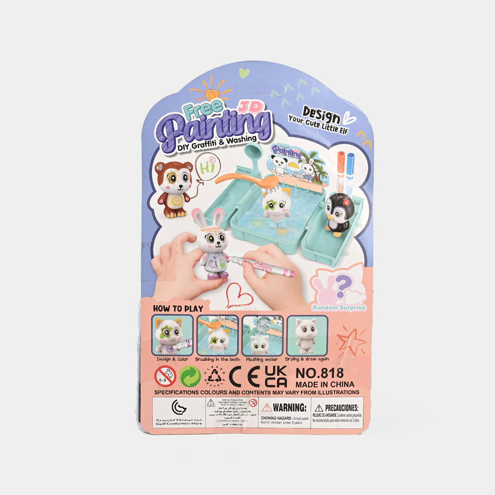 DIY Washable Animal Coloring Kit