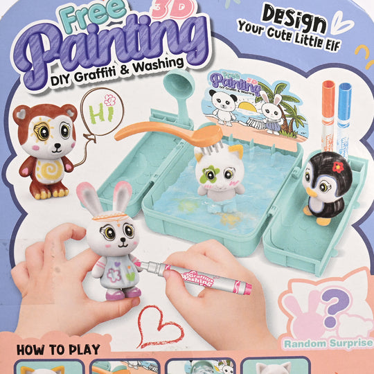 DIY Washable Animal Coloring Kit