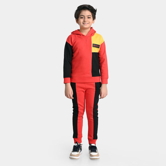 Boys Fleece 2 Piece Suit Skate It-F.Scarlet