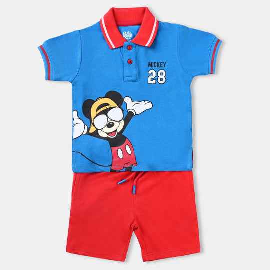 Infant Boys Cotton PK Knitted 2PC Suit