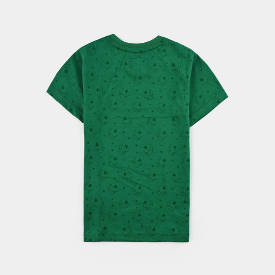 Boys PC Jersey T-Shirt H/S SITARO SE AAGE-Joly.Green