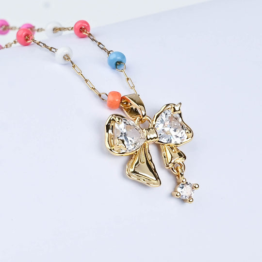 Elegant Multi Beaded Necklace for Girls