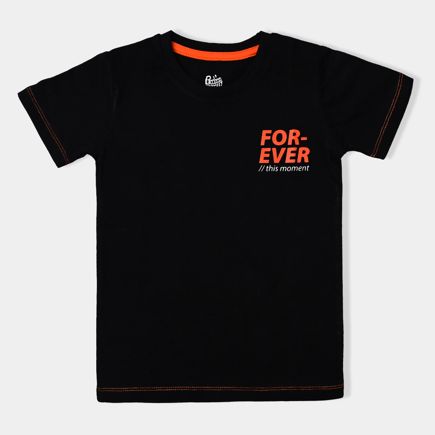 Boys Cotton Jersey T-Shirt H/S Forever-Black