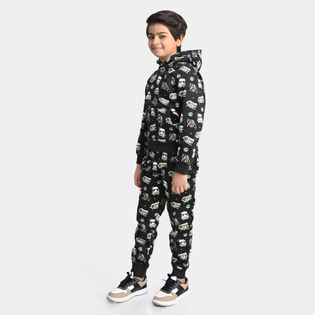 Boys Fleece 2 PCs Suit Star Wars-Jet Black