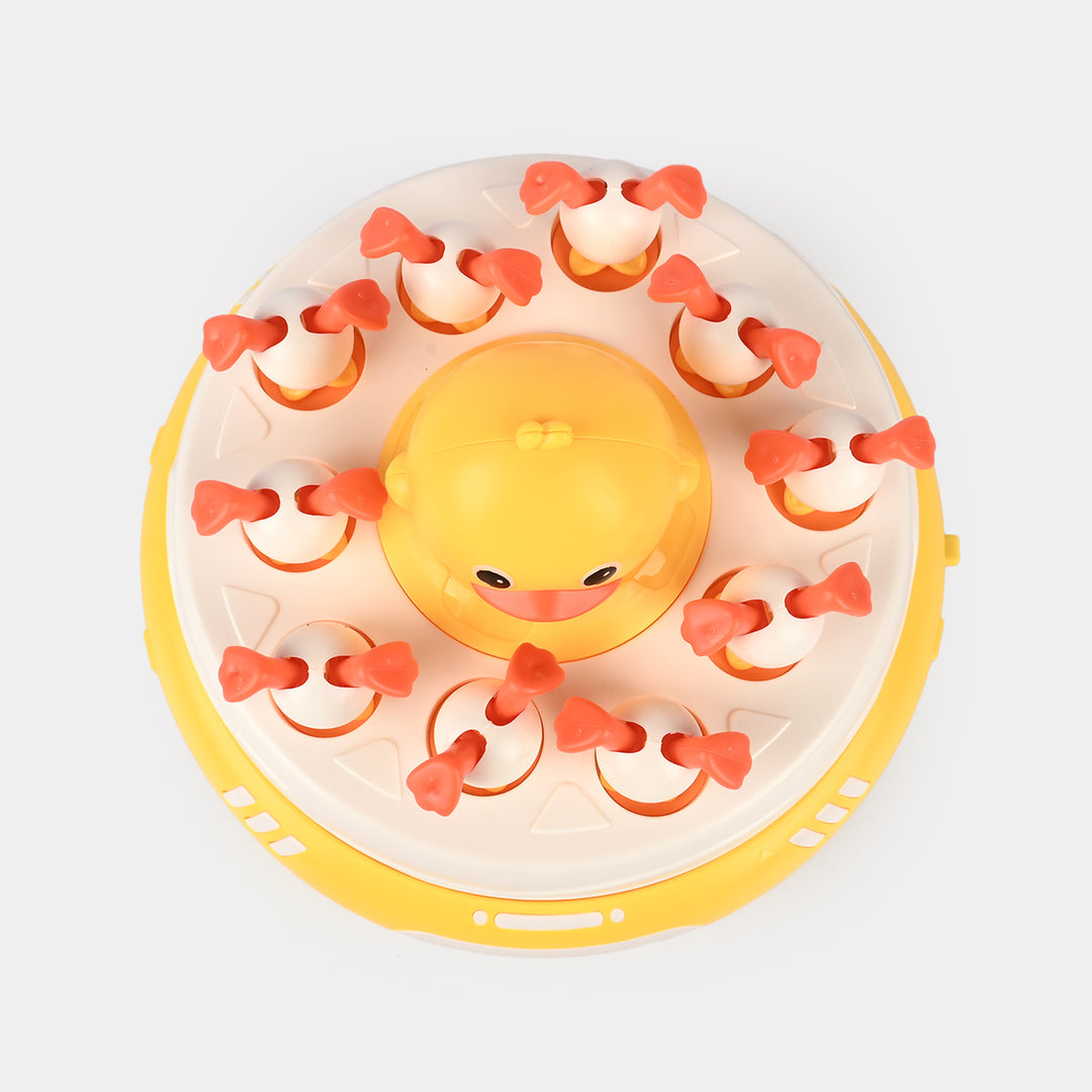 Bounce Duck Turntable Duckling Toy for Kids