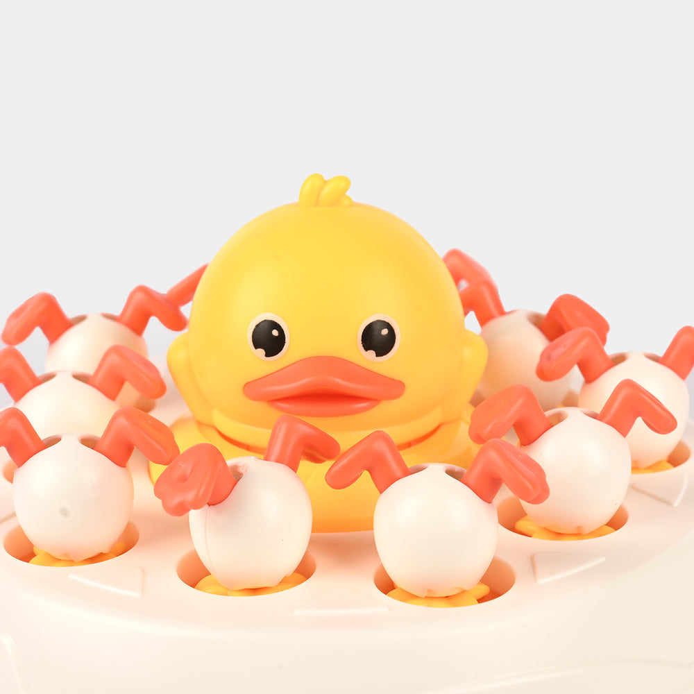 Bounce Duck Turntable Duckling Toy for Kids
