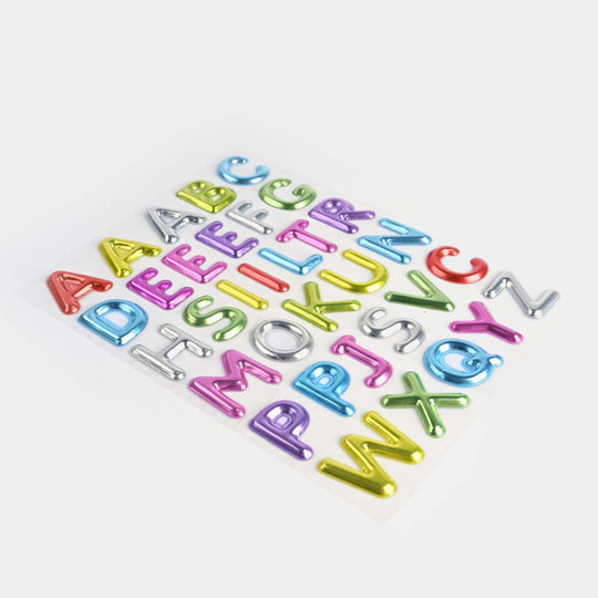 Colorful English Letters 3D Kid's School Sticker