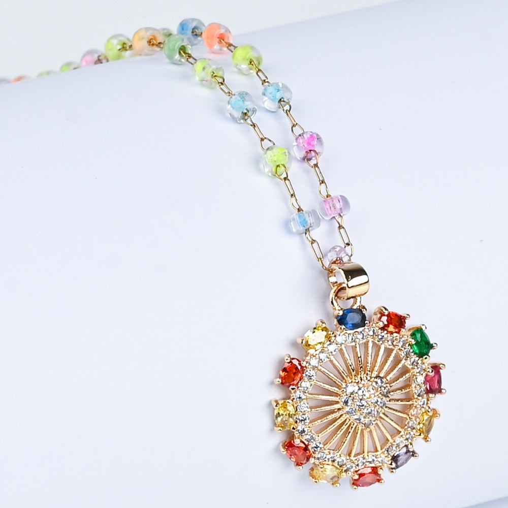 Elegant Multi Beaded Necklace for Girls