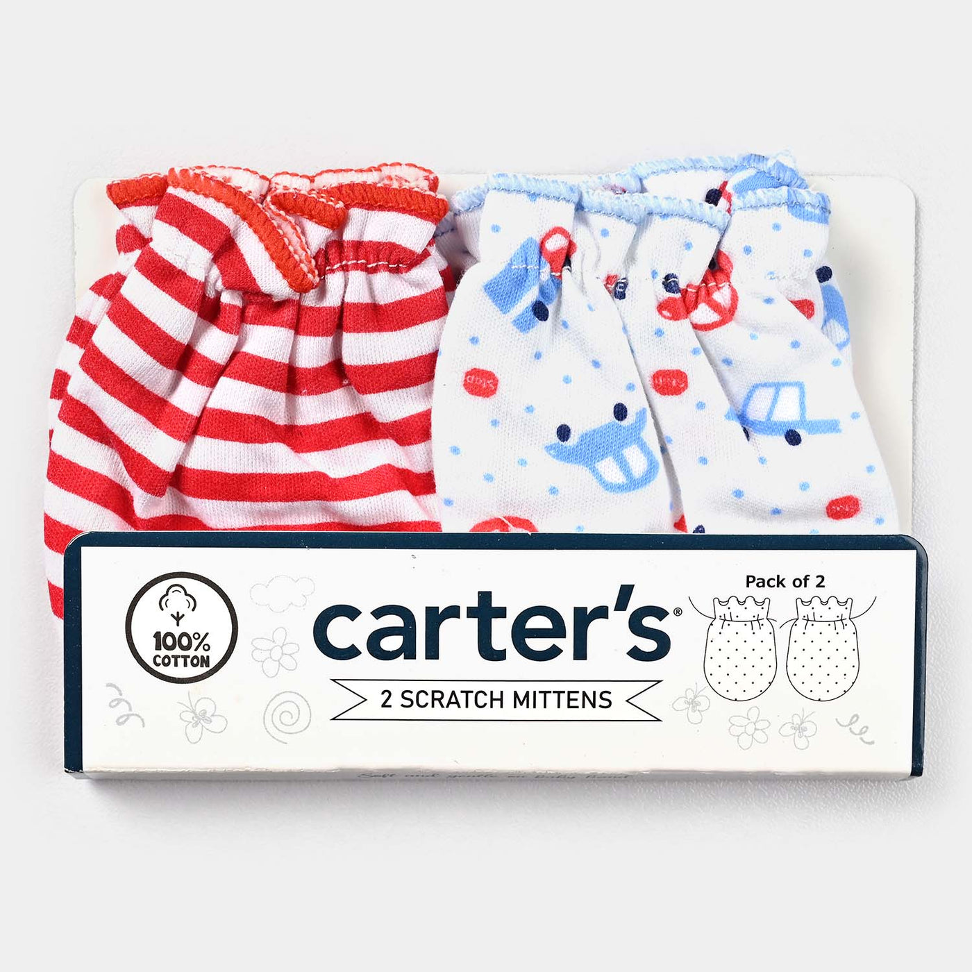 Baby Mittens Pack Of 2PCs | 9M+