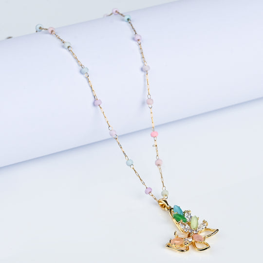 Elegant Multi Beaded Necklace for Girls