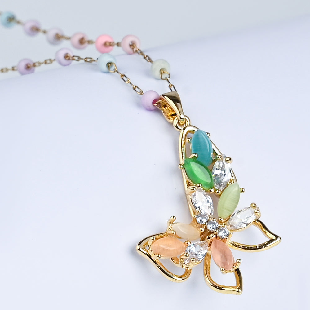Elegant Multi Beaded Necklace for Girls
