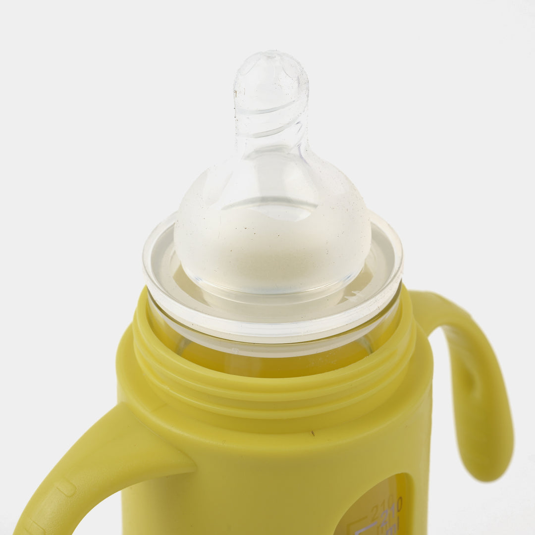 Glass Feeder Bottle 210ml Lemon