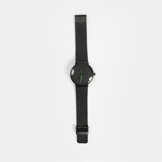 Black Analog Premium Wrist Watch