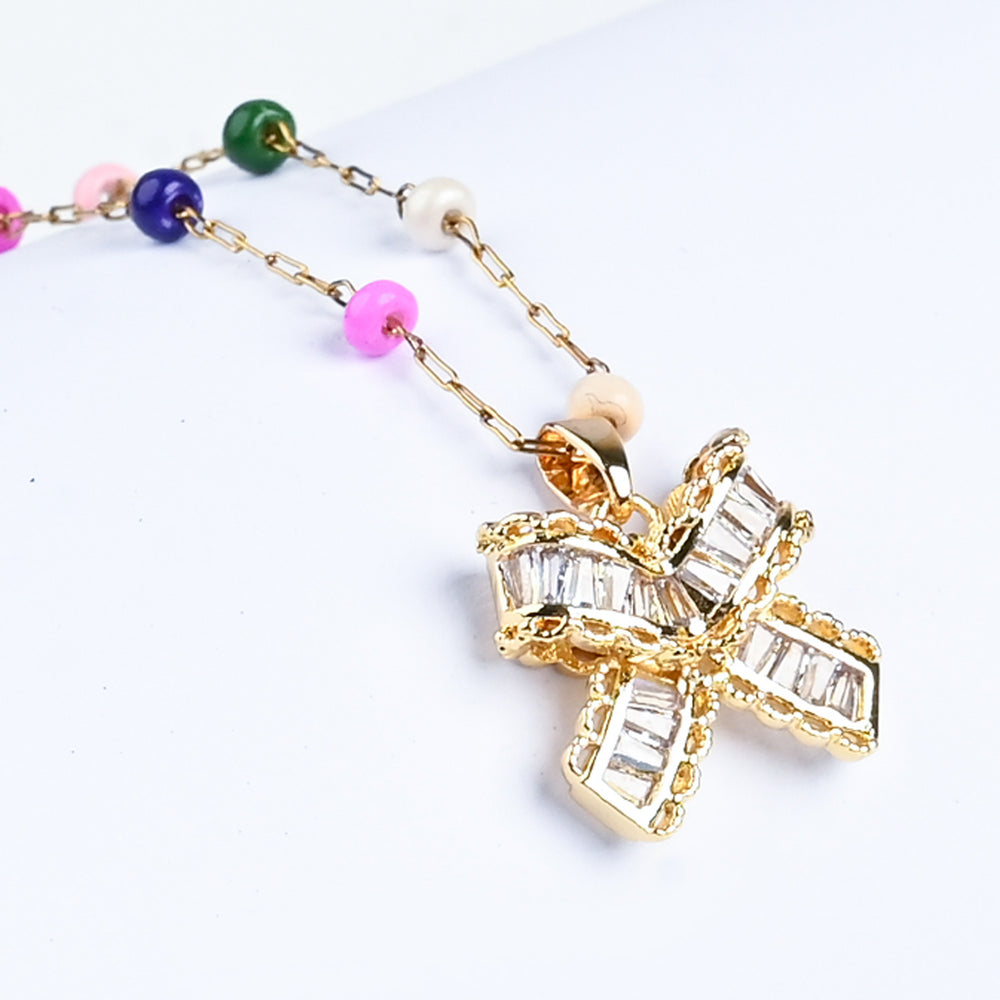Elegant Multi Beaded Necklace for Girls