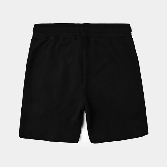 Boys Jersey/Terry Short Basic-Jet Black