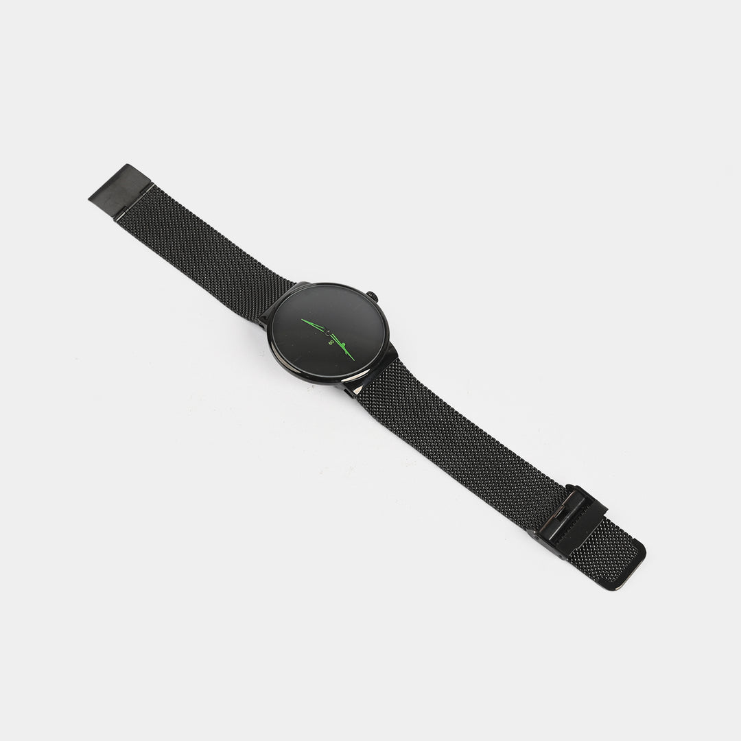 Black Analog Premium Wrist Watch