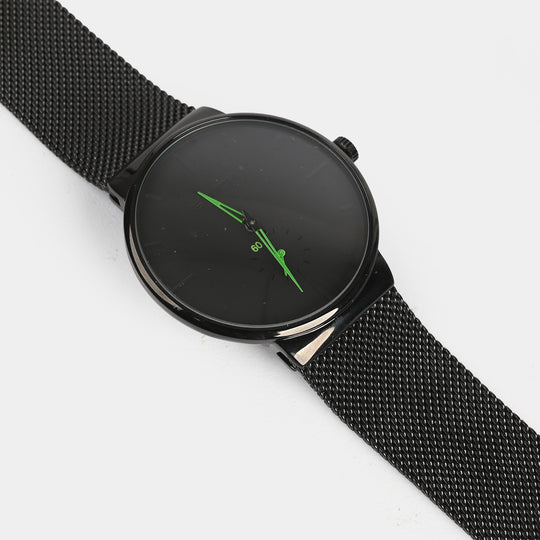 Black Analog Premium Wrist Watch