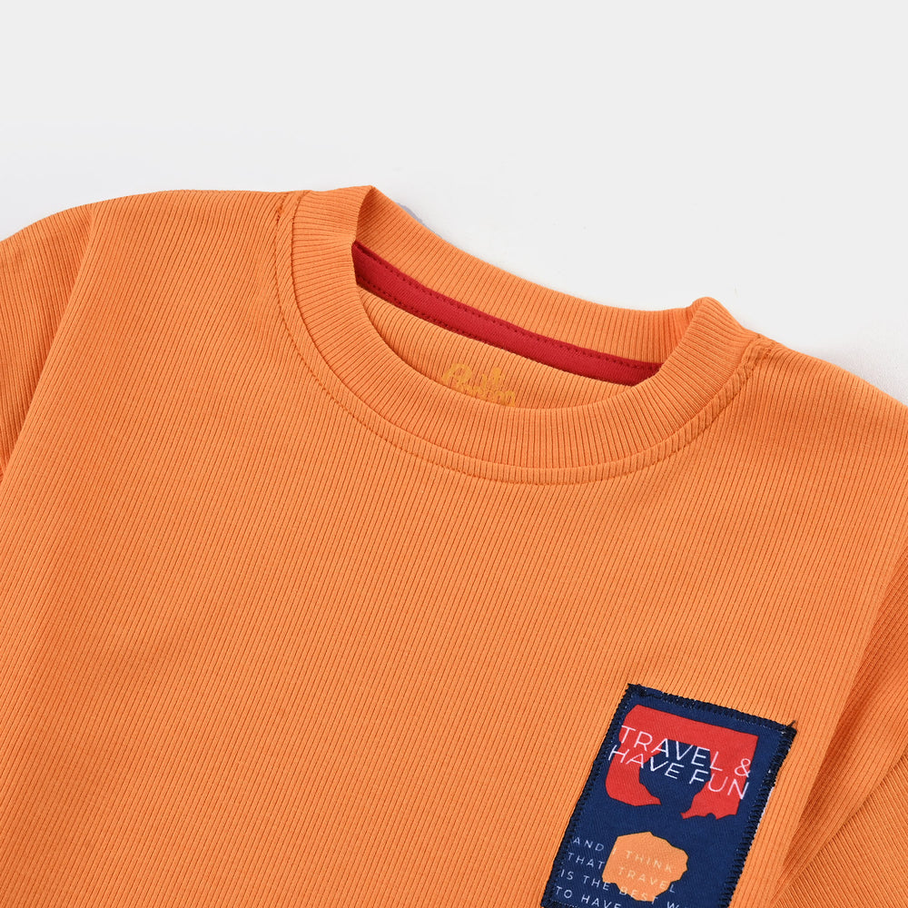 Boys Rib T-Shirt HS Travel & Have Fun - B.Marigold