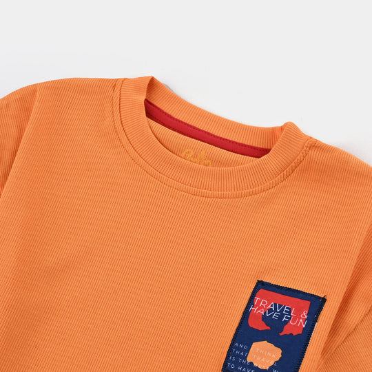 Boys Rib T-Shirt HS Travel & Have Fun - B.Marigold