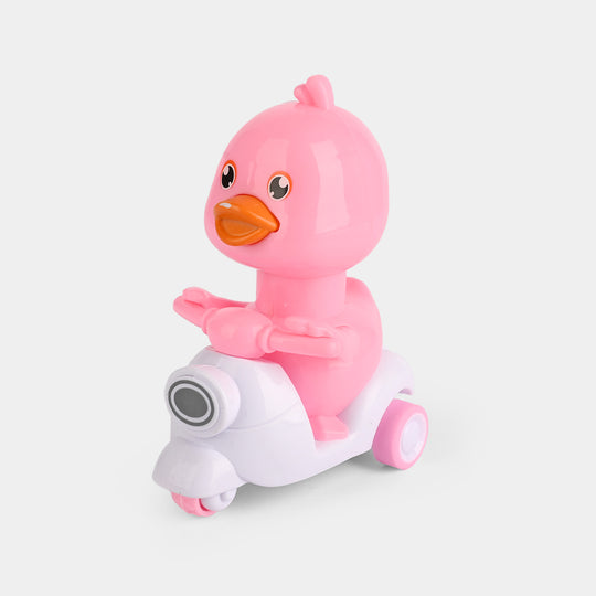 Wind Up Motorcycle Duck Play Toy For Kids
